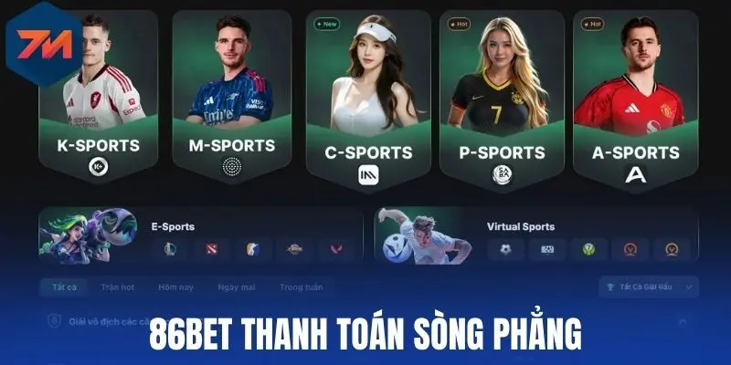 86bet thanh toán sòng phẳng