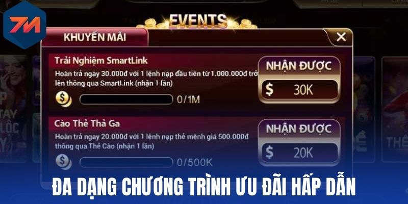 Đa dạng chương trình ưu đãi hấp dẫn
