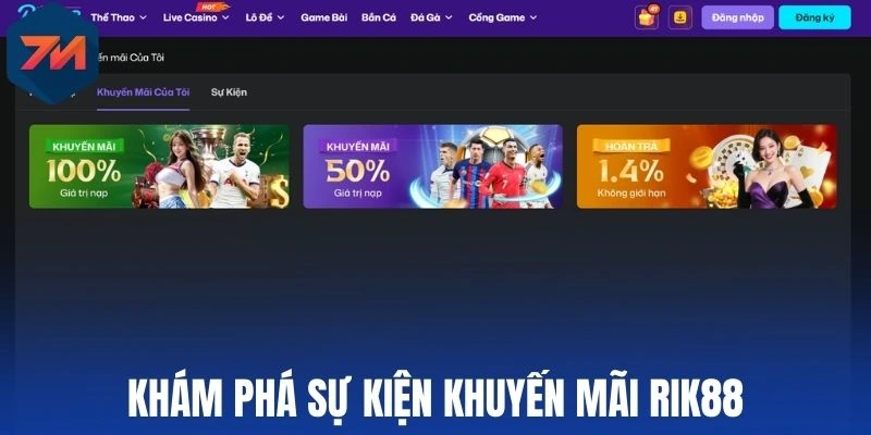 Khám phá sự kiện khuyến mãi Rik88