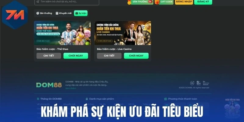 Khám phá sự kiện ưu đãi tiêu biểu