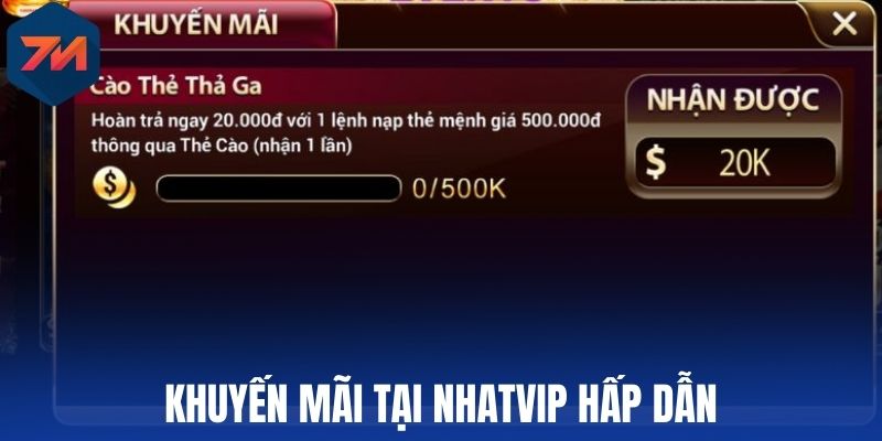 Khuyến mãi tại Nhatvip hấp dẫn