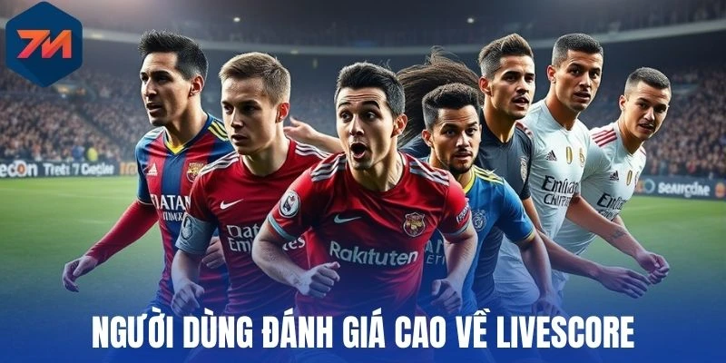 Người dùng đánh giá cao về livescore