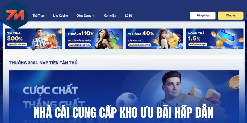 Nhà cái cung cấp kho ưu đãi hấp dẫn