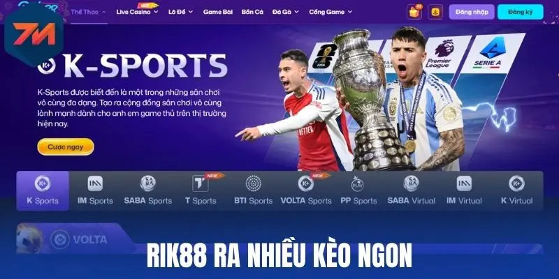 Rik88 ra nhiều kèo ngon