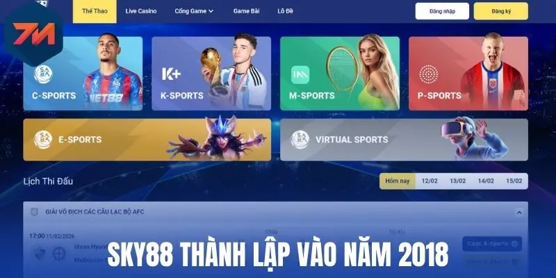 Sky88 thành lập vào năm 2018