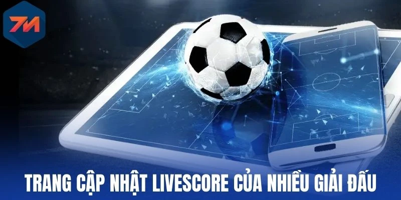 Trang cập nhật livescore của nhiều giải đấu
