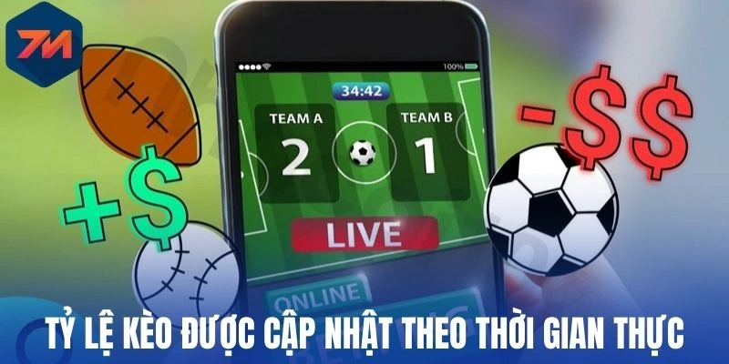 Tỷ lệ kèo được cập nhật theo thời gian thực