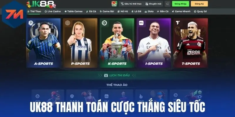 Uk88 thanh toán cược thắng siêu tốc