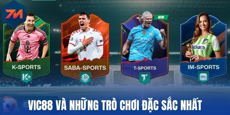 Vic88 và những trò chơi đặc sắc nhất