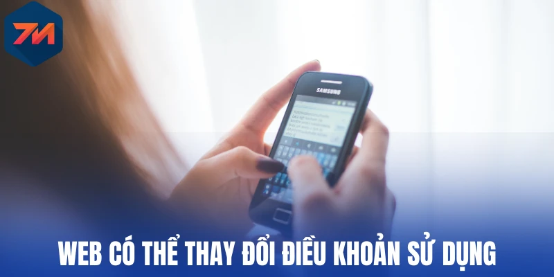 Web có thể thay đổi điều khoản sử dụng